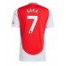 Maillot de foot Arsenal Bukayo Saka #7 Domicile vêtements 2024-25 Manches Courtes